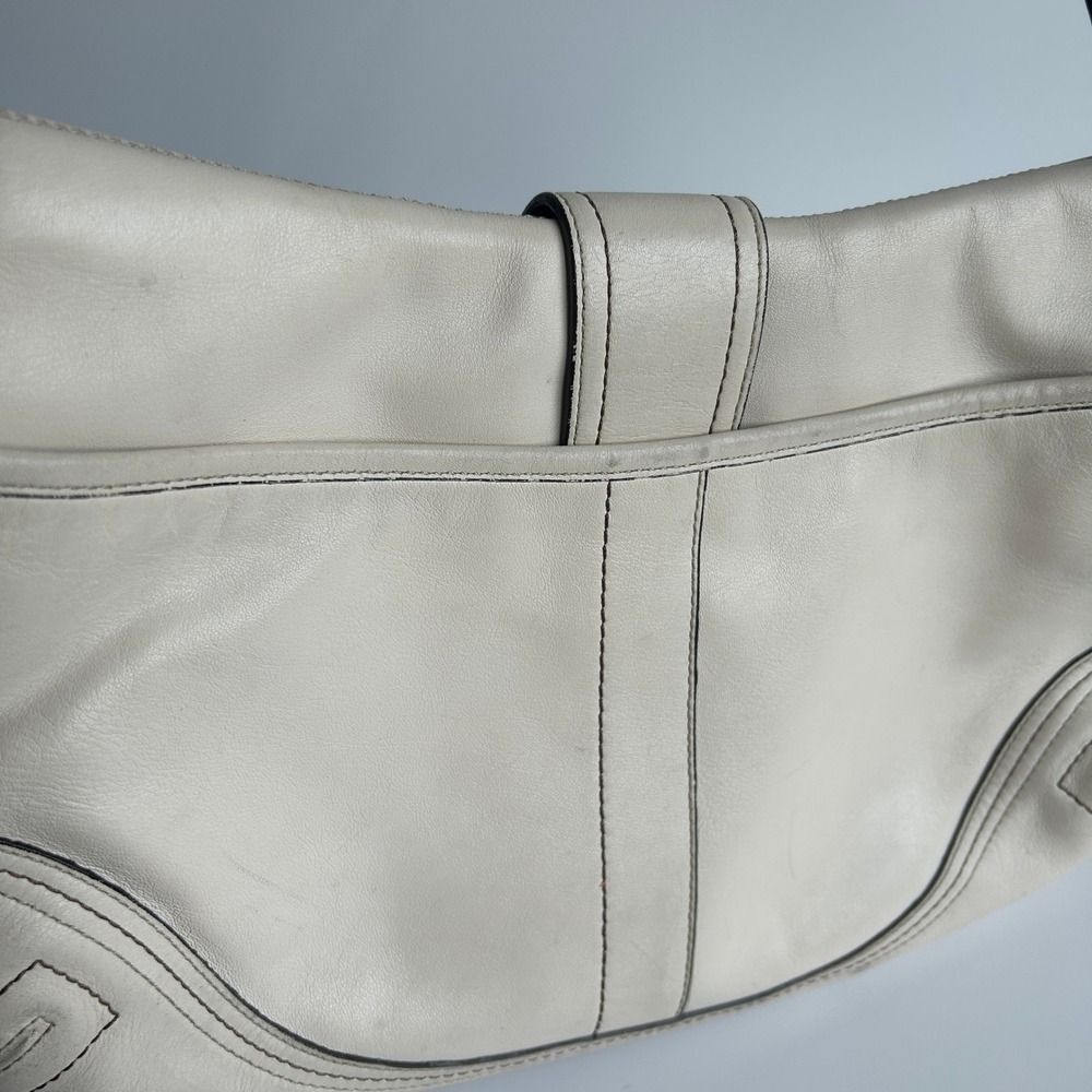 Coach Soho Flap Chalk White Leather Shoulder Bag F109… - Gem